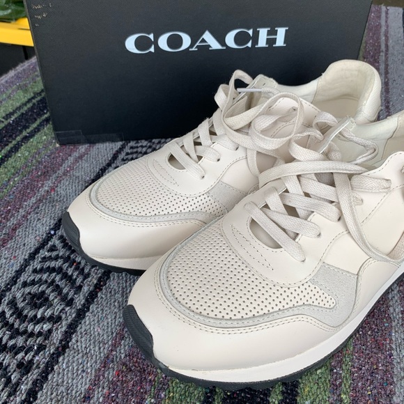 COACH Running Sneaker - C142 Runner / Chalk - Picture 3 of 5